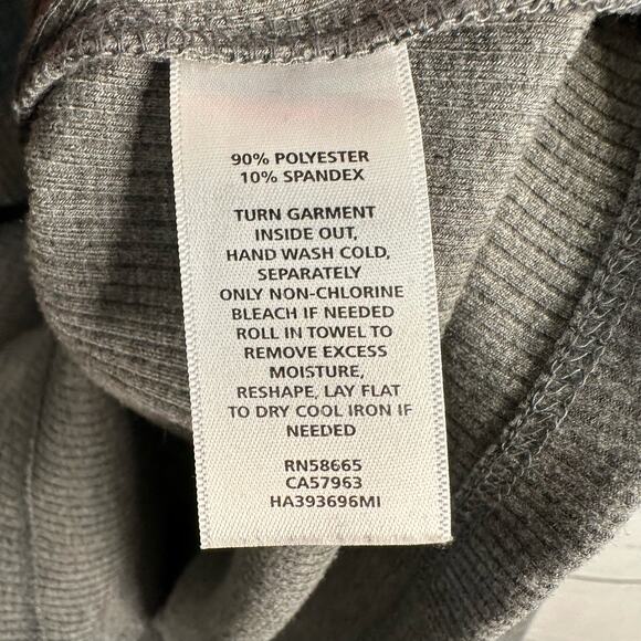 Halogen Womens Ribbed Turtleneck Pullover Sweater Gray size Medium - Picture 9 of 9